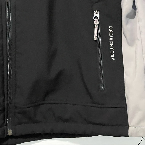Black Diamond Double Diamond Fleece Lined Soft Shell Jacket Black Size XL - Picture 4 of 10
